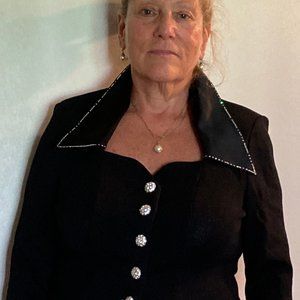 Vintage Diamond Studded Blazer